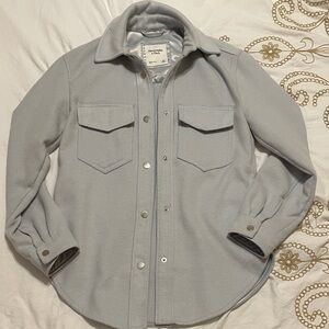 Abercrombie & Fitch Soft Gray Utility Jacket